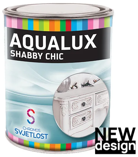 AQUALUX SHABBY CHIC - Kriedová farba na drevo grey mystery (šedé tajomstvo), 0,2 L