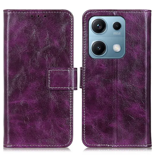 RETRO Peňaženkový obal Xiaomi Redmi Note 14S fialový