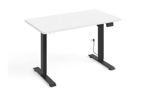 ARTBm Písací stôl BIMOTION | biela 120 x 65 cm Farba: Čierne nohy