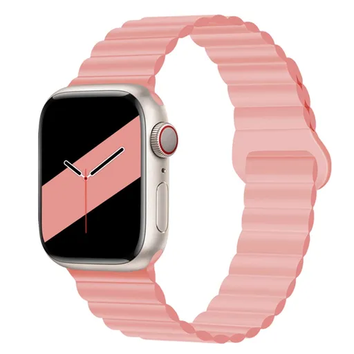 REVERSE Silikónový remienok Apple Watch Ultra 1 / 2 / 3 (49mm) / 9 / 8 / 7 (45mm) / 6 / SE / 5 / 4 (44mm) / 3 / 2 / 1 (42mm) ružový