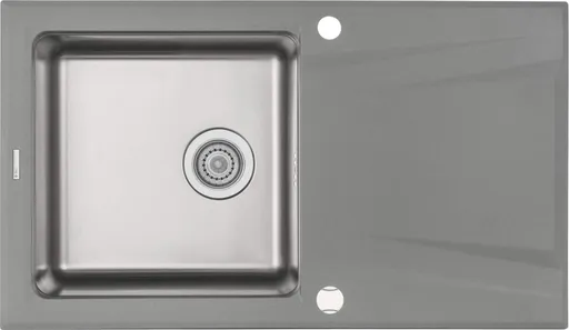 DEANTE DEANTE - Prime šedá metalic - Granitovo - oceľový drez, 1 - bowl s odkvapkávačom ZSR_S113