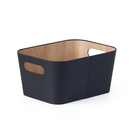 TORO Úložný košík KITCHISIMO 23x30x15cm čierna
