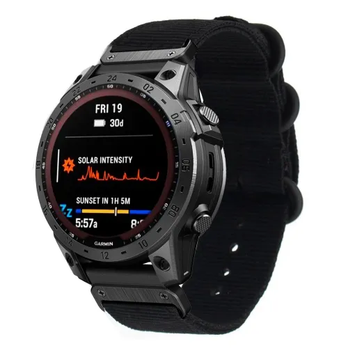 NYLON Remienok pre Garmin Fenix 7 čierny