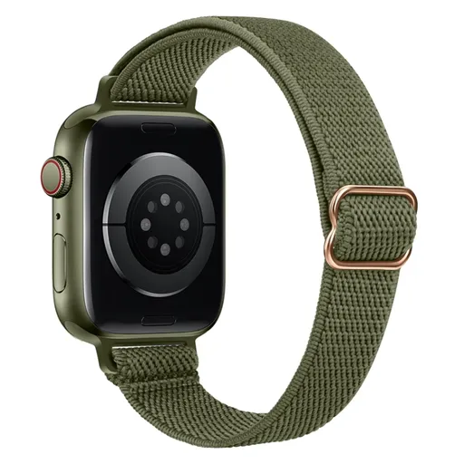 SLIM Remienok Apple Watch Ultra 1 / 2 / 3 (49mm) / 9 / 8 / 7 (45mm) / 6 / SE / 5 / 4 (44mm) / 3 / 2 / 1 (42mm) tmavozelený