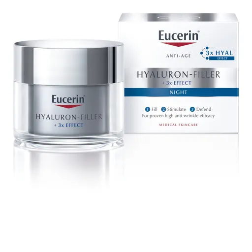EUCERIN Hyaluron-Filler + 3x Effect nočný krém 50 ml