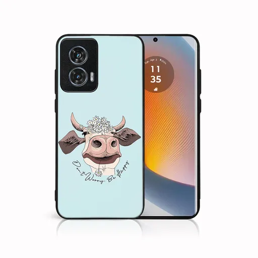 MY ART Ochranný kryt pre Motorola Edge 50 Fusion HAPPY COW (181)