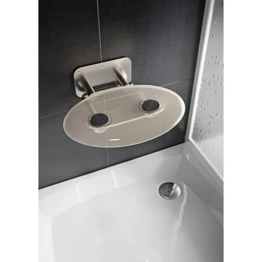 Ravak OVO P sprchové sedátko sklopné š. 41 cm číra B8F0000048
