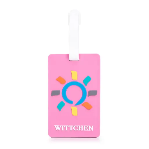 Obdĺžniková ružová visačka na kufor 56-30-018-34S