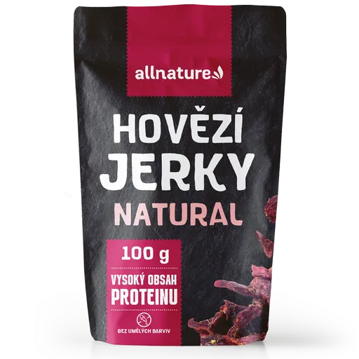 ALLNATURE Beef natural Jerky sušené mäso 100 g