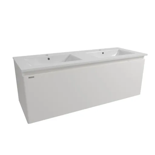 Kúpeľňová skrinka s umývadlom Naturel Ancona 120x45x46 cm biela ANCONA2120DVB