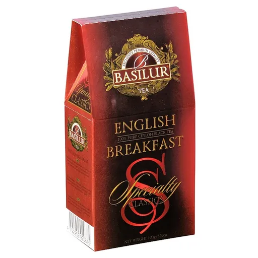 BASILUR Specialty English Breakfast čierny čaj v papěrovej krabičke 100 g
