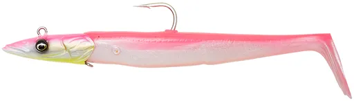 Savage gear gumová nástraha sandeel v2 sinking pink pearl silver 2+1 - 17,5 cm 65 g
