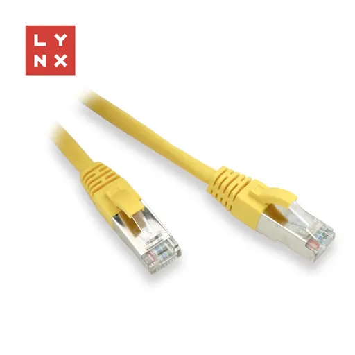 LYNX FTP patch kábel Cat5e PVC, CCA, 20m, žltý