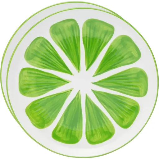 Altom Súprava keramických tanierov Tropicana limetka 20 cm, 2 ks