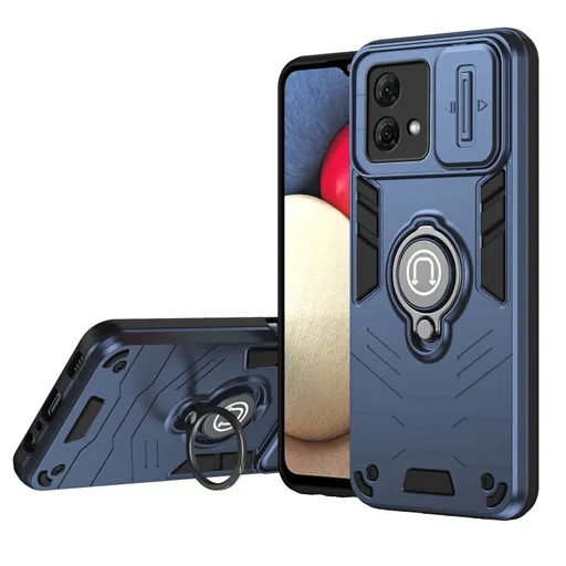 CAMPROTECT Kryt s držiakom pre Motorola Moto G84 5G modrý
