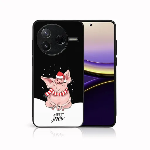 MY ART Kryt s vianočným dizajnom Xiaomi Poco F7 Pro LET IT SNOW (075)