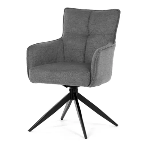 Jedálenská stolička Autronic 60x88 cm sivá látka DCH-P3170 GREY2