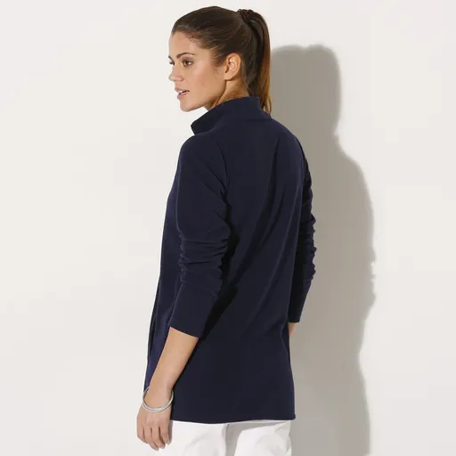 Jednofarebná mikina  na zips