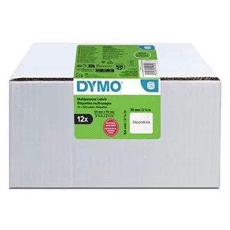 Dymo 2234185, 70mm x 54mm, na diskety, biele, originálne papierové štítky, 12 x 320 ks