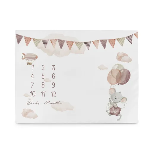 CEBA BABY Podložka míľniková na fotenie (92x72) Basic Mouse