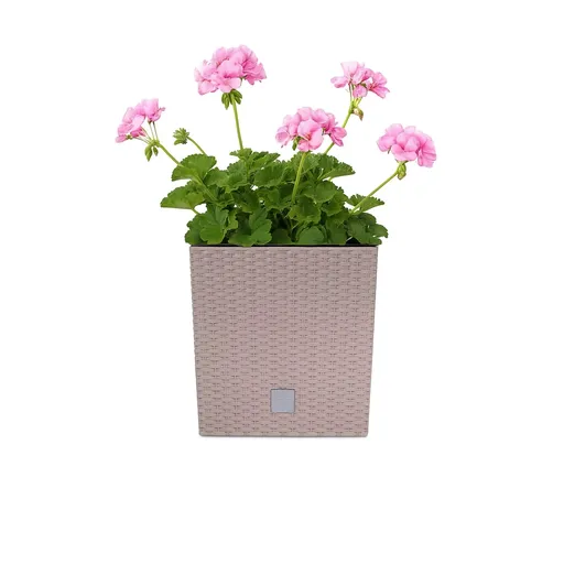 ProsperPlast Kvetináč RATO LOW s vkladom | mocca 40 cm