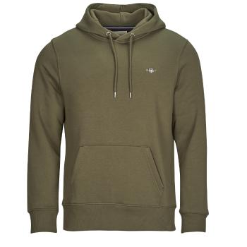 Gant  REG SHIELD HOODIE  Mikiny Kaki