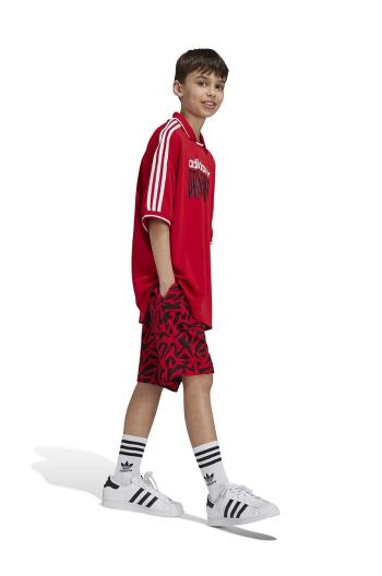 Detské tričko adidas Originals FOOTBALL TEE červená farba, s potlačou, IZ4631