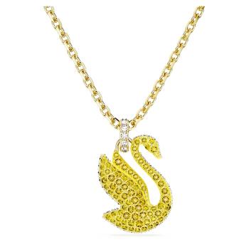 Swarovski Nežný pozlátený náhrdelník s Labutou Iconic Swan 5647553