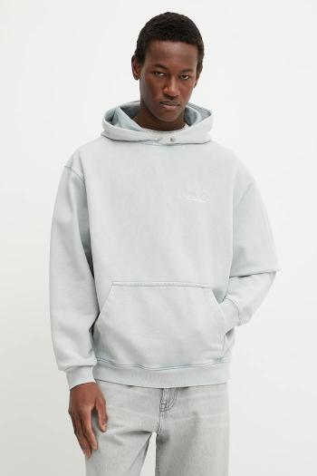 Bavlnená mikina Filling Pieces šedá farba, s kapucňou, s potlačou, 80699839980