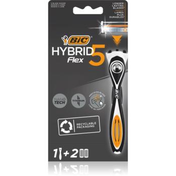 BIC FLEX5 Hybrid holiaci strojček + náhradné hlavice 2 ks