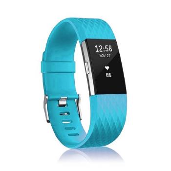 BStrap Silicone Diamond (Large) remienok na Fitbit Charge 2, blue (SFI002C02)