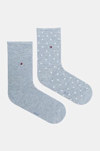 Ponožky Tommy Hilfiger 2-pak dámske, čierna farba, 100001493