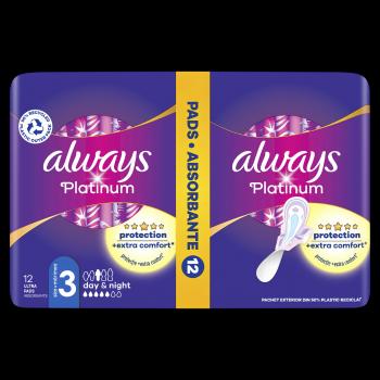 ALWAYS Platinum Day & Night Hygienické vložky s krídelkami 12 kusov