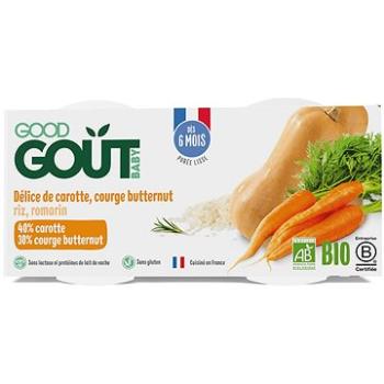 Good Gout BIO Pyré z maslovej tekvice a mrkvy (2× 190 g) (3760269312555)