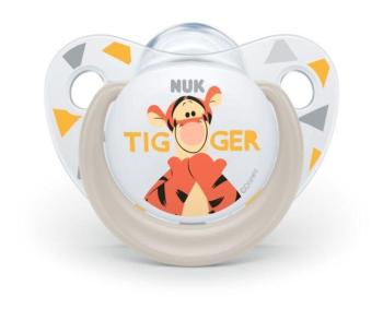 NUK Cumlík Disney - Macko Pú, silikón, V1 (0-6 m.) + box šedý
