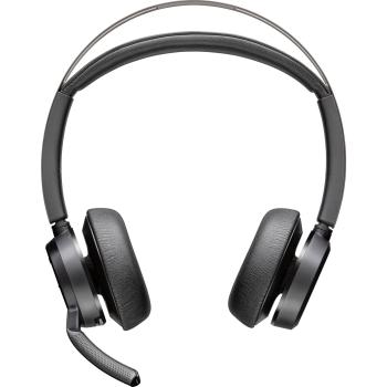 Poly Voyager Focus 2 bezdrôtová náhlavná súprava, BT700 USB-A/USB-C adaptér, nabíjací stojan, stereo