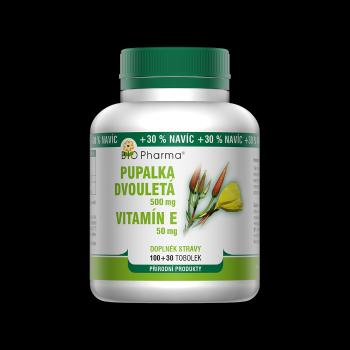 BIO PHARMA Pupalka dvojročná 500 mg + vitamín E 50 mg 100 + 30 kapsúl