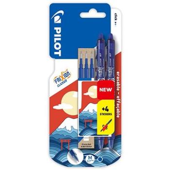 PILOT FriXion Clicker 07 / 0.35 mm – balenie 2 ks + samolepky (BLI414711)