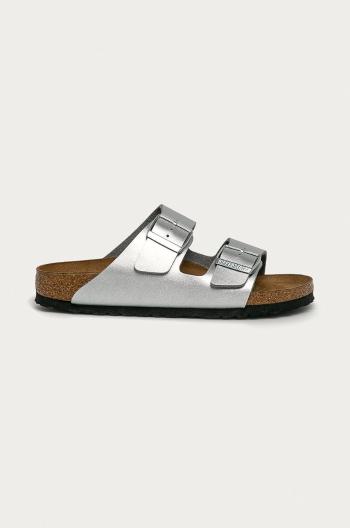 Šľapky Birkenstock Arizona dámske, strieborná farba, 1012283