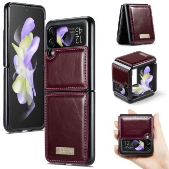 CASEME LEATHER Plastový kryt Samsung Galaxy Z Flip4 5G červený