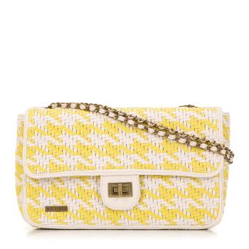 Dámska zapletaná crossbody kabelka Wittchen s retiazkou 98-4Y-010-Y