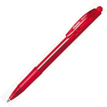 Guľôčkové pero Pentel BK417 0,7mm červené telo červené
