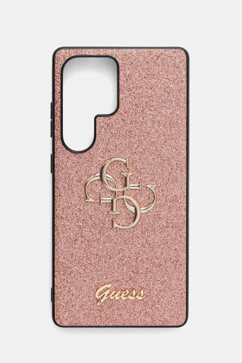 Puzdro na mobil Guess Samsung Galaxy S25 Ultra ružová farba, GUHCS25LHG4SGP