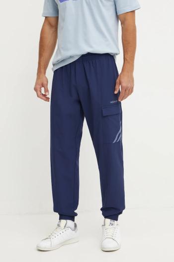 Nohavice adidas Originals pánske, tmavomodrá farba, jednofarebné, IW3259