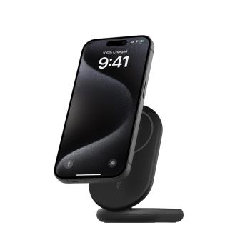 Belkin BOOST CHARGE ™ Qi2 15W Magnetický nabíjací stojan, skladacia, čierna