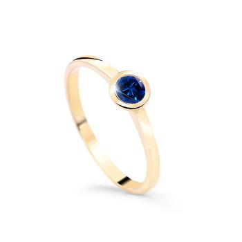 Cutie Diamonds Očarujúce prsteň zo žltého zlata so zafírom DZ8004-SF-X-1 57 mm