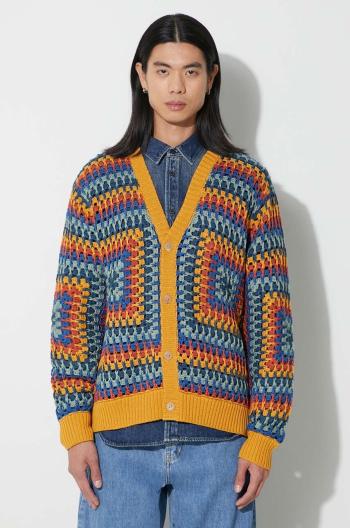 Bavlnený kardigán Corridor Sunburst Cardigan oranžová farba, SW0109