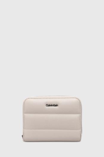 Peňaženka Calvin Klein dámska, šedá farba, K60K612201