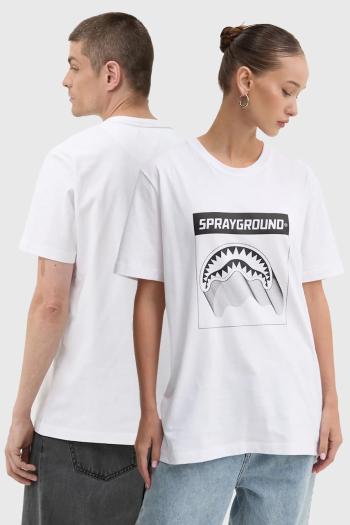 Bavlnené tričko Sprayground biela farba, s potlačou, SP667