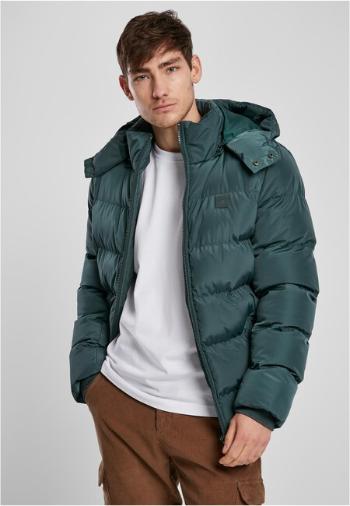 Urban Classics Hooded Puffer Jacket bottlegreen - XXL